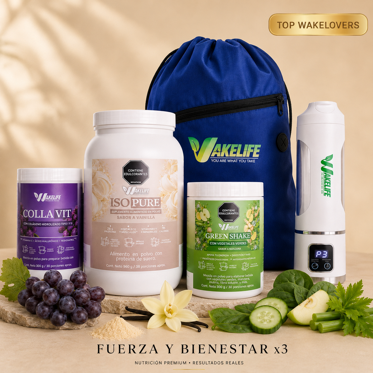 KIT FUERZA Y BIENESTAR X 3